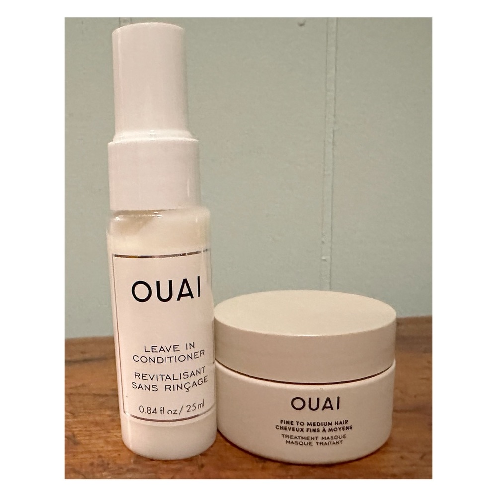 OUAI Travel Size Hair Mask And Conditioner NWT